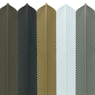 Polyurethan PU-Wand-kreative Form-Blatt-helle keramische Steinfeder
